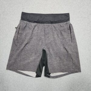 Lululemon Shorts Mens‎ S Small Gray The Linerless Drawstring Stretch Active
